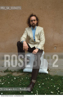 Venezia,1989.Ritratto del compositore contemporaneo Brian Ferneyhough.Musica contemporanea compositore ritratto.Venice,1989.Portrait of the composer Brian Ferneyhough ©Graziano Arici/Rosebud2