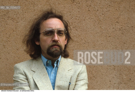 Venezia,1989.Ritratto del compositore contemporaneo Brian Ferneyhough.Musica contemporanea compositore ritratto.Venice,1989.Portrait of the composer Brian Ferneyhough ©Graziano Arici/Rosebud2