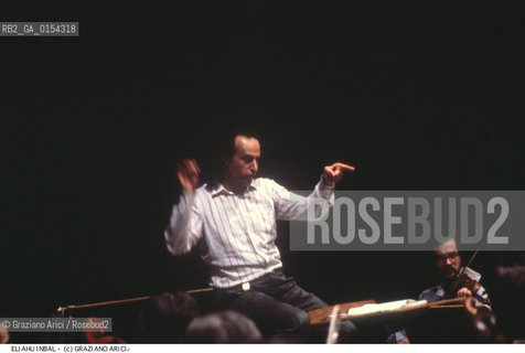 -Venezia,1993.Ritratto del direttore dorchestra Eliahu Inbal.Musica Classica Direttore Orchestra ritratto -Venice,1993.Portrait of the conductor Eliahu Inbal ©Graziano Arici/Rosebud2