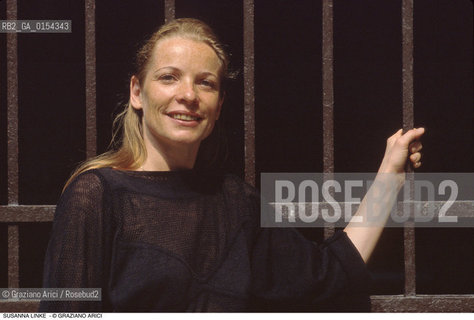 Venezia,1993.Ritratto della coreografa Susanna Linke. Danza ballerina coreografa .Venice,1993.Portrait of the choreographer Susanna Linke ©Graziano Arici/Rosebud2
