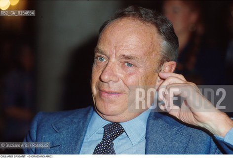 Venezia,1990.Ritratto del critico darte e storico Giuliano Briganti.Arte critico ritratto .Venice,1990. Portrait of the art critic Giuliano Briganti ©Graziano Arici/Rosebud2