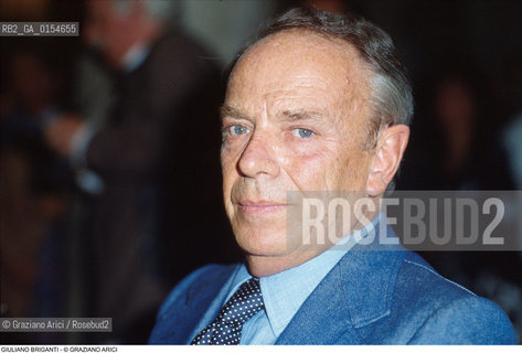 Venezia,1990.Ritratto del critico darte e storico Giuliano Briganti.Arte critico ritratto .Venice,1990. Portrait of the art critic Giuliano Briganti ©Graziano Arici/Rosebud2