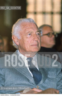Venezia,1993.Ritratto del Presidente della Fiat Gianni Agnelli. Economia Agnelli imprenditore avvocato politica  Presidente FIAT ritratto .Venice,1993.Portrait of the President of FIAT Gianni Agnelli, lawyer and businessman ©Graziano Arici/Rosebud2