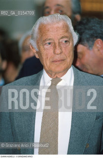Venezia,1996.Ritratto del Presidente della Fiat Gianni Agnelli. Economia Agnelli imprenditore avvocato politica  Presidente FIAT ritratto .Venice,1996.Portrait of the President of FIAT Gianni Agnelli, lawyer and businessman ©Graziano Arici/Rosebud2