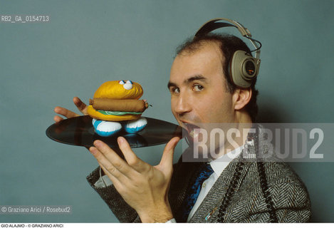 Venezia,1996.Ritratto del giornalista e critico musicale Gio Alajmo.Letteratura giornalismo musica ritratto.Venice,1996.Portrait of the journalist e music critic Gio Alajmo ©Graziano Arici/Rosebud2