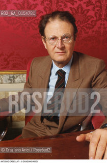 Venezia, 1988. Ritratto del sindaco di Venezia Antonio Casellati. Politica sindaco ritratto.Venice, 1988. Portrait of the mayor of Venice Antonio Casellati ©Graziano Arici/Rosebud2