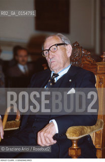 Venezia,1982.Ritratto dell ex ambasciatore Gran bretagna Ashley Clark Venice,1982. Portrait of the e xambassador Great Britain Ashley Clark   ©Graziano Arici/Rosebud2