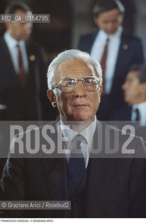 Venezia,1996.Ritratto di Francesco Cossiga,politico ed ex Presidente della Repubblica.Politica Presidente Repubblica ritratto.Venice,1996. Portrait of the politician and ex-President of the Italian Republic Francesco Cossiga ©Graziano Arici/Rosebud2