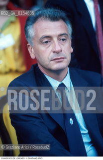 Venezia,1992.Ritratto di Francesco De Lorenzo, ex ministro della Sanità. Politica politico ministro scandalo tangentopoli ritratto.Venice,1992. Portrait of the Francesco De Lorenzo, politician ex minister  ©Graziano Arici/Rosebud2