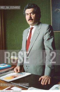 Venezia,1988.Ritratto del politico vicesindaco di Venezia Cesare De Piccoli. Politica politico ritratto vicesindaco partito comunista.Venice,1988. Portrait of the politician Cesare De Piccoli, deputy mayor of Venice ©Graziano Arici/Rosebud2