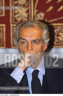 -Venezia,1990. Il Moro di Venezia. Il Presidente della Montedison Raul Gardini. Politica manager ritratto economia gruppo Ferruzzi industria.-Venice,1990.The Moro of Venice.Portrait of the Montedison President Raul Gardini ©Graziano Arici/Rosebud2