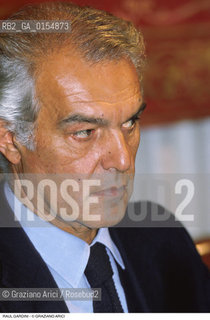 -Venezia,1990. Il Moro di Venezia. Il Presidente della Montedison Raul Gardini. Politica manager ritratto economia gruppo Ferruzzi industria.-Venice,1990.The Moro of Venice.Portrait of the Montedison President Raul Gardini ©Graziano Arici/Rosebud2