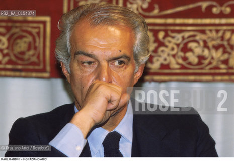 -Venezia,1990. Il Moro di Venezia. Il Presidente della Montedison Raul Gardini. Politica manager ritratto economia gruppo Ferruzzi industria.-Venice,1990.The Moro of Venice.Portrait of the Montedison President Raul Gardini ©Graziano Arici/Rosebud2