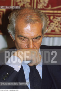 -Venezia,1990. Il Moro di Venezia. Il Presidente della Montedison Raul Gardini. Politica manager ritratto economia gruppo Ferruzzi industria.-Venice,1990.The Moro of Venice.Portrait of the Montedison President Raul Gardini ©Graziano Arici/Rosebud2