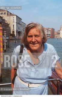 Venezia,1997.Ritratto di Margherita Hack, astrofisica e scienziata. Scienza scienziata astrofisica ritratto scrittrice scientifico.Venice,1980. Portrait of the astrophysicist and popular science writer  Margherita Hack ©Graziano Arici/Rosebud2