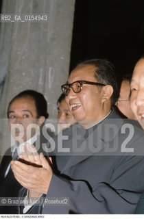 -VENEZIA,1988. HUA GUOFENG , EX PRESIDENTE DEL PARTITO COMUNISTA CINESE IN VISITA A VENEZIA.POLITICA, POLITICO, COMUNISMO,CINA. PRIMO MINISTRO (1976-80) PRESIDENTE DEL PARTITO COMUNISTA CINESE (1976-81).-VENICE,1988. HUA GUOFENG, EX PRESIDENT OF THE COMMUNIST CHINESE PARTY ©Graziano Arici/Rosebud2