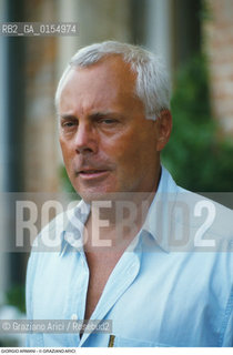Venezia,1984.Ritratto di Giorgio Armani,stilista. Moda stilista fashion ritratto.Venice,1984. Portrait of the Giorgio Armani, fashion stylist ©Graziano Arici/Rosebud2
