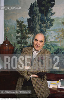 Venezia,1990.Ritratto del geologo Forti Augusto, direttore sede Unesco di Venezia. Scienza fisica Unesco direttore.Venice,1990. Portrait of the director of Unesco in Venice, Forti Augusto  ©Graziano Arici/Rosebud2