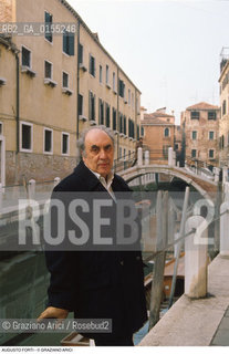 Venezia,1990.Ritratto del geologo Forti Augusto, direttore sede Unesco di Venezia. Scienza fisica Unesco direttore.Venice,1990. Portrait of the director of Unesco in Venice, Forti Augusto  ©Graziano Arici/Rosebud2