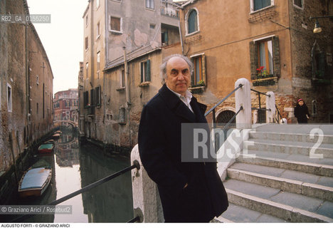 Venezia,1990.Ritratto del geologo Forti Augusto, direttore sede Unesco di Venezia. Scienza fisica Unesco direttore.Venice,1990. Portrait of the director of Unesco in Venice, Forti Augusto  ©Graziano Arici/Rosebud2