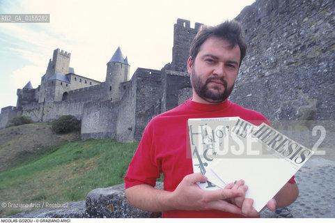 -CARCASSONNE,1995.RITRATTO DI GOZDU NICOLAS, ERESIA- DIRETTORE DEL CENTRE NATIONAL DETUDES CATARES (CENTRE RENE NELLI)  A CARCASSONNE.RITRATTO CATARI STUDIO .-CARCASSONE,1995.PORTRAIT OF GOZDU NICOLAS, HERESY DIRECTOR OF CENTRE NATIONAL DETUDES CATARES (CENTRE RENE NELLI)  IN CARCASSONNE- CATHARS ©Graziano Arici/Rosebud2 