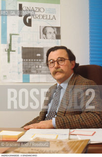 Venezia,1996.Ritratto delleditore Andrea Grandese. Editoria editore ritratto.Venice,1996. Portrait of the publisher Andrea Grandese ©Graziano Arici/Rosebud2