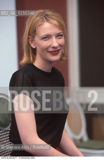 - Venezia,1998. 55°Festival Internazionale dArte Cinematografica.Ritratto dellattrice Cate Blanchett. Cinema attrice  ritratto.- Venice, 1998.55th Venice International Film Festival.Portrait of the actress Cate Blanchett  ©Graziano Arici/Rosebud2