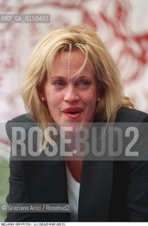 - Venezia, 1998. 55°Festival Internazionale dArte Cinematografica di Venezia.Ritratto dellattrice Melanie Griffith.Cinema ritratto attrice.- Venice,1998. 55th Venice International Film Festival.Portrait of the actress Melanie Griffith ©Graziano Arici/Rosebud2