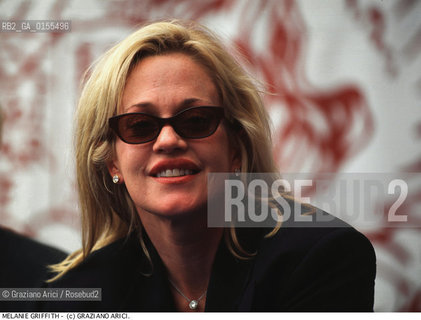- Venezia, 1998. 55°Festival Internazionale dArte Cinematografica di Venezia.Ritratto dellattrice Melanie Griffith.Cinema ritratto attrice.- Venice,1998. 55th Venice International Film Festival.Portrait of the actress Melanie Griffith ©Graziano Arici/Rosebud2