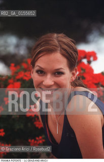 - Venezia,1998. 55°Festival Internazionale dArte Cinematografica. Ritratto dellattrice Franka Potente. Cinema  attrice ritratto.- Venice, 1998. 55th Venice International Film Festival. The actress Franka Potente ©Graziano Arici/Rosebud2