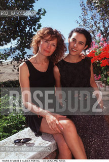- Venezia, 1998.55°Festival Internazionale dArte Cinematografica di Venezia.Ritratto dellattrice Marie Riviere con Alexia Portal.Cinema ritratto attrice.- Venice,1998.55th Venice International Film Festival.Portrait of the actress Marie Riviere with Alexia Portal ©Graziano Arici/Rosebud2