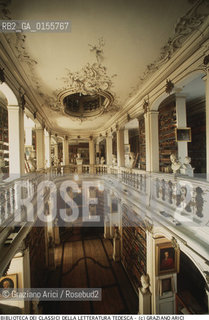 Weimar (Germania)1994.Biblioteca del classici della Letteratura tedesca (Zentralbibliothek der deutschen classic).La sala Rococò della duchessa Anna Amalia Biblioteca cultura letteratura Goethe Schiller libro -Weimar (Germany)1994.Facade of the central librar of german classical literature:the hall of the duchess Anna Amalie ©Graziano Arici/Rosebud2