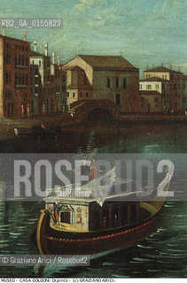 Venezia,1993.Casa natale e Museo di Carlo Goldoni,commediografo veneziano: un dipinto di scuola longhiana. Letteratura commedia teatro commediografo casa museo Longhiana dipinto barca-Venice,1993. House and Museum birth place of Carlo Goldoni, playwright:a longhiana school painting -Archivio Graziano Arici/Rosebud2                                                                                         La cessione dei diritti di questa immagine si intende per quanto di nostra competenza. Non comprende invece le eventuali spese  relative a diritti che potranno essere richiesti dagli Enti o persone fisiche cui appartengono eventualmente i soggetti  ripresi. Tali costi, ove necessari, e l’espletamento di qualsivoglia pratica di richiesta di concessione del permesso di pubblicazione sono esclusivamente a carico e a cura del soggetto acquirente di questa immagine.