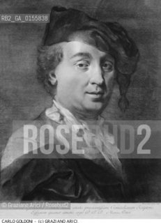 -VENEZIA,1993. RITRATTO DEL COMMEDIOGRAFO CARLO GOLDONI  DIPINTO DA GIAMBATTISTA PIAZZETTA E INCISIONE DI MARCO PITTERI .COMMEDIA TEATRO RITRATTO COMMEDIOGRAFO.-VENICE,1993. THE THEATER PLAYWRIGHT CARLO GOLDONI: HIS PORTRAIT PAINTING BY GIAMBATTISTA PIAZZETTA AND ETCHING BY MARCO PITTERI  -ARCHIVIO ©Graziano Arici/Rosebud2 La cessione dei diritti di questa immagine si intende per quanto di nostra competenza. Non comprende invece le eventuali spese  relative a diritti che potranno essere richiesti dagli Enti o persone fisiche cui appartengono eventualmente i soggetti  ripresi. Tali costi, ove necessari, e l’espletamento di qualsivoglia pratica di richiesta di concessione del permesso di pubblicazione sono esclusivamente a carico e a cura del soggetto acquirente di questa immagine.