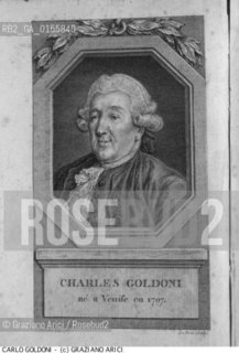 -VENEZIA,1993. RITRATTO DEL COMMEDIOGRAFO CARLO GOLDONI  ESEGUITO DA COCHIN PER LE MEMORIES 1787. COMMEDIA TEATRO RITRATTO COMMEDIOGRAFO.-VENICE,1993. THE THEATER PLAYWRIGHT CARLO GOLDONI: HIS PORTRAIT DRAWING BY COCHIN FOR MEMORIES -ARCHIVIO ©Graziano Arici/Rosebud2 La cessione dei diritti di questa immagine si intende per quanto di nostra competenza. Non comprende invece le eventuali spese  relative a diritti che potranno essere richiesti dagli Enti o persone fisiche cui appartengono eventualmente i soggetti  ripresi. Tali costi, ove necessari, e l’espletamento di qualsivoglia pratica di richiesta di concessione del permesso di pubblicazione sono esclusivamente a carico e a cura del soggetto acquirente di questa immagine.