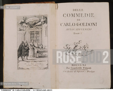 -STAMPA PER COMMEDIE DI CARLO GOLDONI DALLEDIZIONE DELLE OPERE PUBBLICATA NEL 1761 DA GIAMBATTISTA PASQUALI. COMMEDIA STAMPA EDIZIONE LIBRO:  RAPPRESENTAZIONE DEL GIOVANE COMMEDIOGRAFO MENTRE SCRIVE LA SUA PRIMA COMMEDIA.-PRINT FOR COMMEDIE BY CARLO GOLDONI FROM WORKS EDITION PUBLISHED BY GIAMBATTISTA PASQUALI IN 1761:REPRESENTATION OF THE PLAYWRIGHT AS A YOUNG MAN IN WRITING HIS FIRST COMEDY.-ARCHIVIO ©Graziano Arici/Rosebud2 .La cessione dei diritti di questa immagine si intende per quanto di nostra competenza. Non comprende invece le eventuali spese  relative a diritti che potranno essere richiesti dagli Enti o persone fisiche cui appartengono eventualmente i soggetti  ripresi. Tali costi, ove necessari, e l’espletamento di qualsivoglia pratica di richiesta di concessione del permesso di pubblicazione sono esclusivamente a carico e a cura del soggetto acquirente di questa immagine.