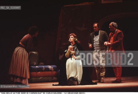 -VENEZIA,1993.COMMEDIA UNA DELLE ULTIME SERE DI CARNOVALE RAPPRESENTATA AL TEATRO GOLDONI CON LA REGIA DI MAURIZIO SCAPARRO. COMMEDIA GOLDONI TEATRO RAPPRESENTAZIONE.-VENICE,1993.COMEDY UNA DELLE ULTIME SERE DI CARNOVALE REPRESENTED AT THE GOLDONI THEATER DIRECTED BY MAURIZIO SCAPARRO  ©Graziano Arici/Rosebud2 .