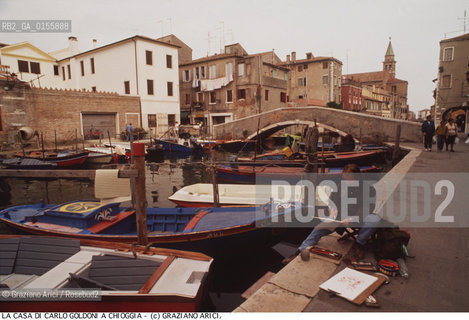 -CHIOGGIA,1993. LA CASA A CHIOGGIA (VENEZIA) DI CARLO GOLDONI,COMMEDIOGRAFO. TEATRO COMMEDIA COMMEDIOGRAFO CASA.-CHIOGGIA,1993. THE HOUSE OF THE PLAYWRIGHT CARLO GOLDONI IN CHIOGGIA (VENEZIA) ©Graziano Arici/Rosebud2 .