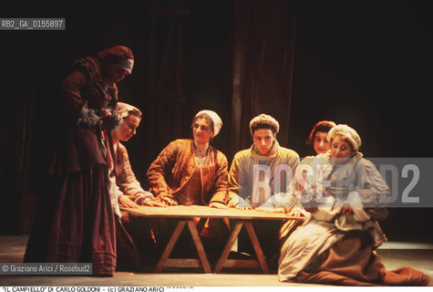 -VENEZIA,1993.COMMEDIA IL CAMPIELLO RAPPRESENTATA AL TEATRO GOLDONI CON LA REGIA DI ALESSANDRO BRESSANELLO CON MUSICHE DEI PITURA FRESKA. TEATRO GOLDONI CAMPIELLO COMMEDIA.-VENICE,1993.COMEDY IL CAMPIELLO REPRESENTED AT THE GOLDONI THEATER DIRECTED BY ALESSANDRO BRESSANELLO, MUSIC BY PITURA FRESKA   ©Graziano Arici/Rosebud2  .