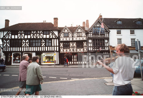 -Stratford-upon-Avon (Gran Bretagna),1988.Garrick Inn, casa natale della madre di John Harvard,fondatore della Harvard University..-Stratford-upon-Avon (Great Britain),1988.Garrick Inn, birthplace of the mother of John Harvard,founder of the Harvard University ©Graziano Arici/Rosebud2