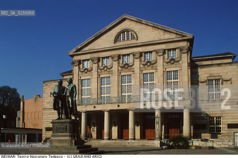Weimar (Germania)1994.Il Teatro nazionale tedesco. Geo Architettura Teatro Weimar.Weimar (Germany)1994.The Deutsches Nationaltheater Weimar - The National Theater ©Graziano Arici/Rosebud2