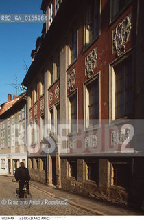 Weimar (Germania)1994.Una via del centro. Geo città centro strada via Weimar.Weimar (Germany)1994.The centre of the city  ©Graziano Arici/Rosebud2