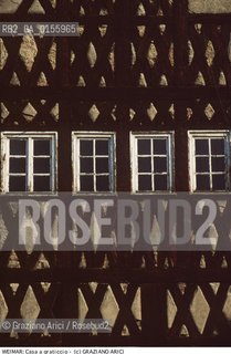 Weimar (Germania)1994.Una casa caratteristica con graticcio. Geo città centro casa finestra Weimar.Weimar (Germany)1994.A characteristic house  ©Graziano Arici/Rosebud2