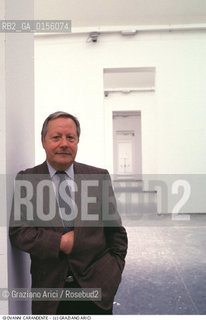 -Venezia,1986.XLII Esposizione dArte Internazionale, la Biennale di Venezia.Ritratto del critico darte e storico Giovanni Carandente.Arte critico storico ritratto.-Venice,1986.XLII International Art Exhibition, Art Biennale of Venice.Portrait of the art critic and historian Giovanni Carandente  ©Graziano Arici/Rosebud2    .