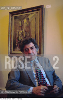 -Venezia,1982.Ritratto del gallerista Renato Cardazzo,galleria Del Naviglio.Arte gallerista ritratto -Venice,1992.Portrait of the gallery manager Renato Cardazzo ©Graziano Arici/Rosebud2