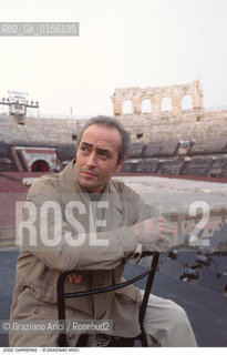 Verona,1995.Ritratto del tenore Josè Carreras Musica allArena di Verona cantante lirica tenore opera ritratto -Verona,1995. Portrait of the tenor Josè Carreras in the Arena of Verona ©Graziano Arici/Rosebud2