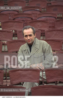 Verona,1995.Ritratto del tenore Josè Carreras Musica allArena di Verona cantante lirica tenore opera ritratto -Verona,1995. Portrait of the tenor Josè Carreras in the Arena of Verona ©Graziano Arici/Rosebud2