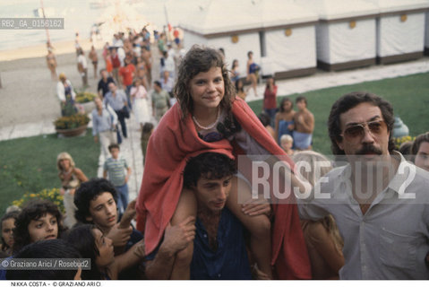 Venezia,1980.Ritratto di Nikka Costa, cantante. Musica pop cantante bambina hit.Venice,1980. Portrait of the singer Nikka Costa  ©Graziano Arici/Rosebud2