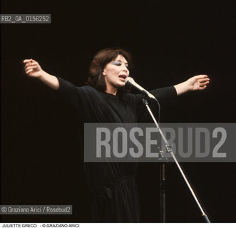 Venezia,1994.Ritratto della cantante e attrice Juliette Gréco Musica cantante poesia letteratura ritratto -Venice,1994. Portrait of the singer and actress Juliette Gréco©Graziano Arici/Rosebud2