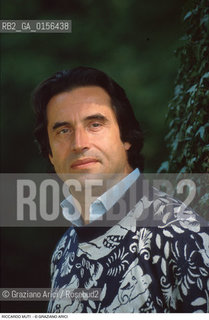 Salisburgo,1993.Ritratto del direttore dorchestra Riccardo Muti.Musica classica direttore orchestra ritratto .Salzburg,1993.Portrait of the conductor Riccardo Muti ©Graziano Arici/Rosebud2